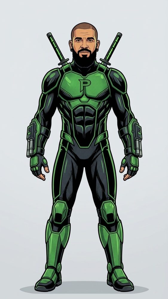 Hero pose render