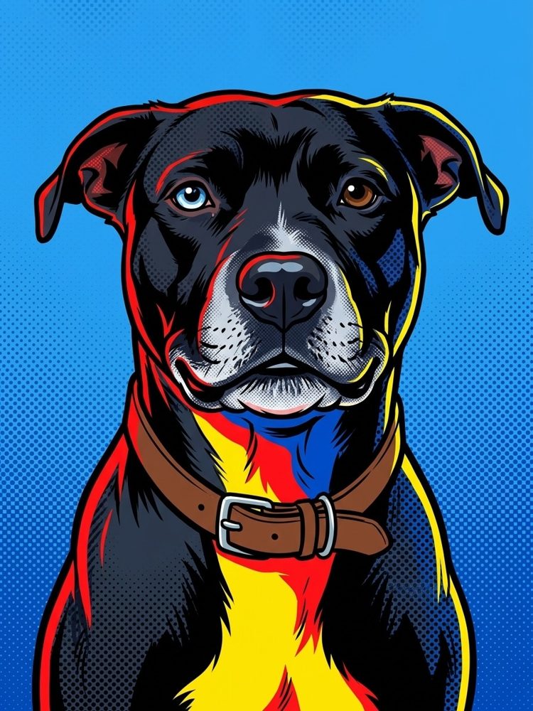 Dog hero portrait